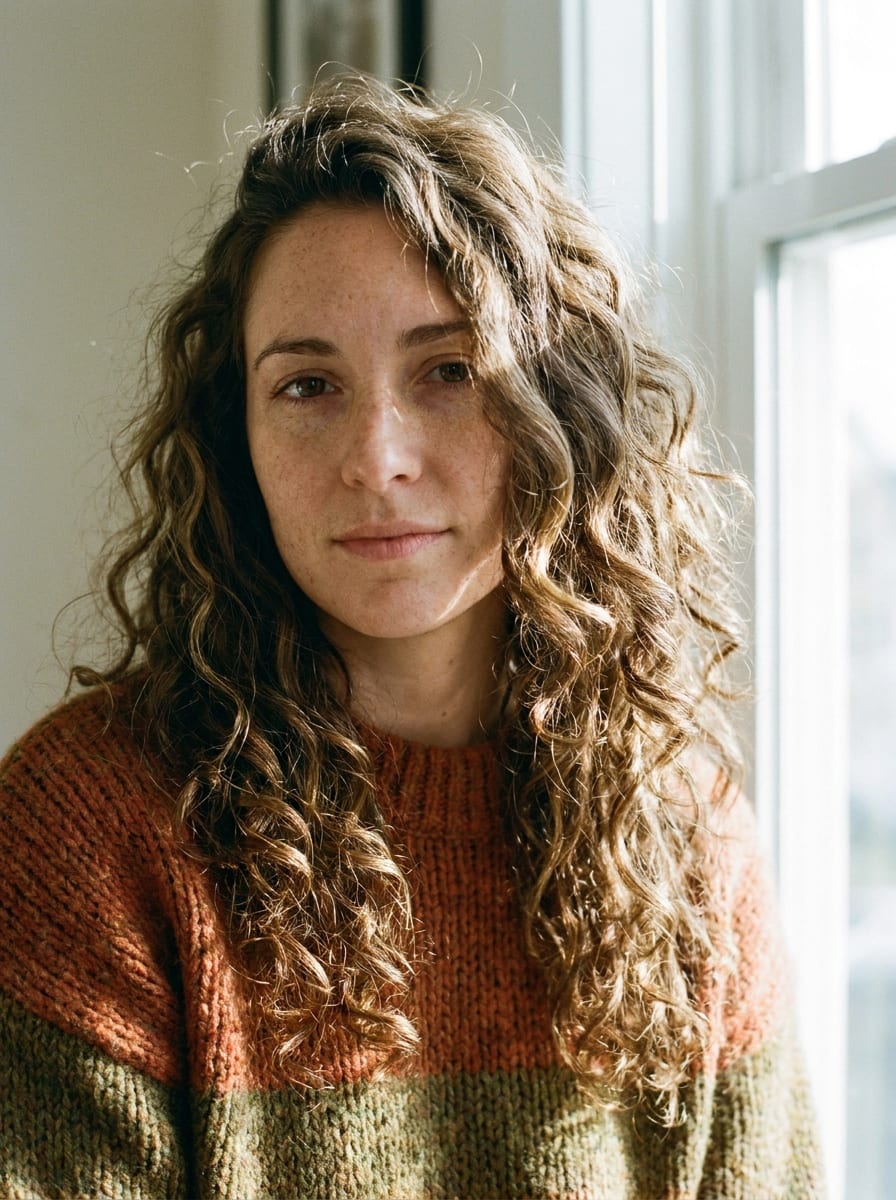 Soft Curls mit Seitenscheitel - Herbst Frisur